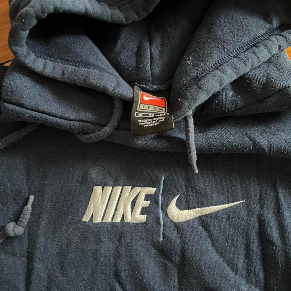 1990s Vintage Nike Center Logo Hoodie size XL